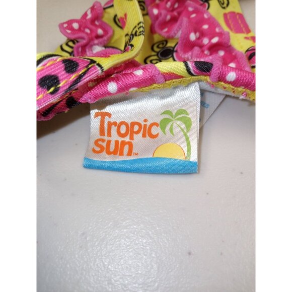 Tropic Sun Baby Yellow Pink Ladybug Bikini Size 12 Months - Picture 4 of 8